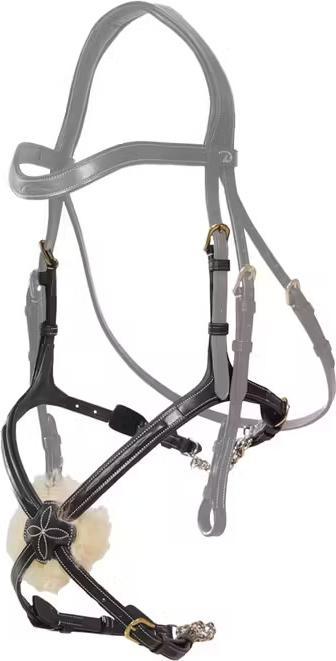 Image du produit Dy'on Muserolle cheval Mexicaine avec chaines