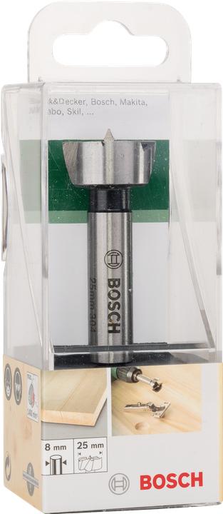 Produktbild Bosch Zubehör Forstnerbohrer, DIN 7483 G D= 25,0 mm L= 90 mm (8 mm)