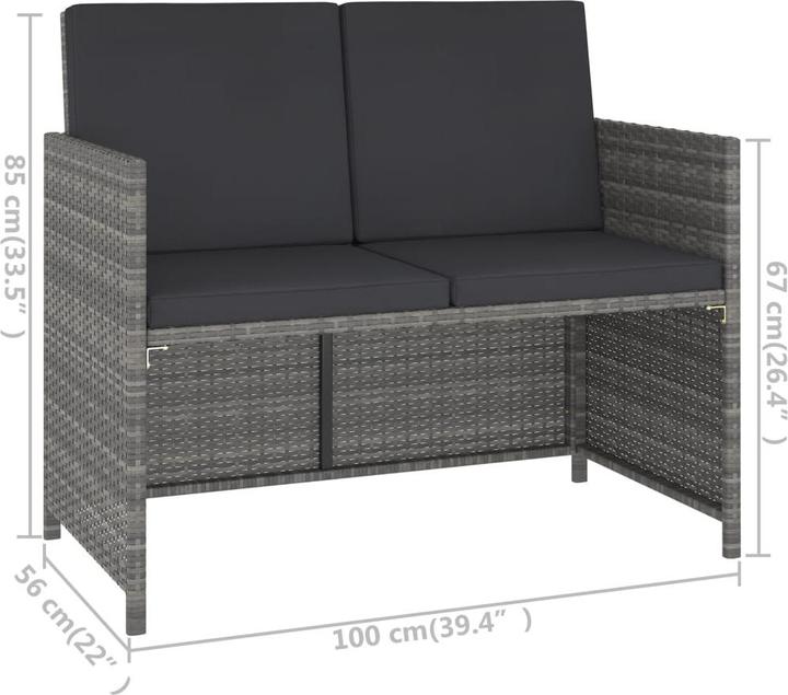 Produktbild vidaXL Tannia (123 x 60 x 74 cm)