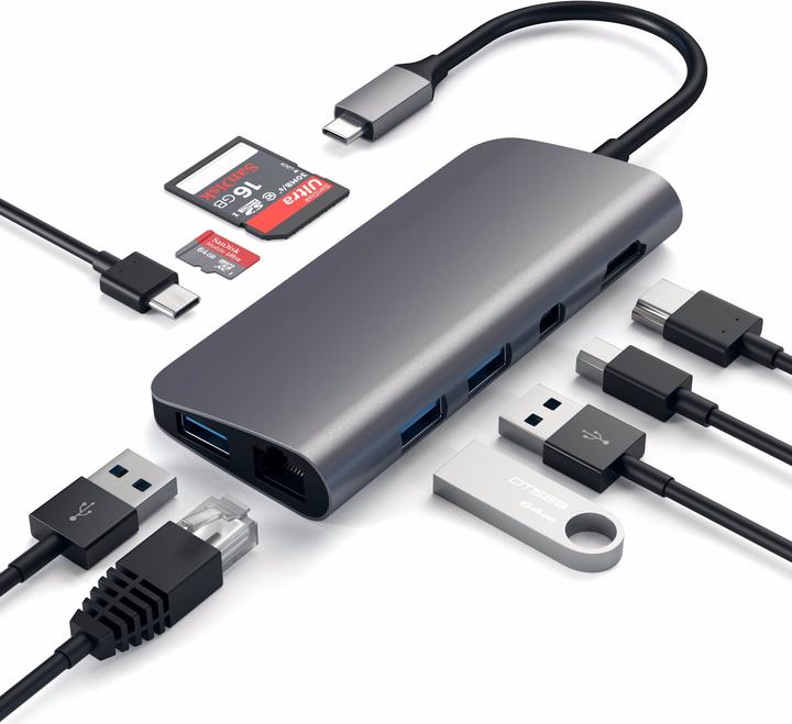 Image du produit Satechi Multimedia Adapter (USB-C, 9 ports)