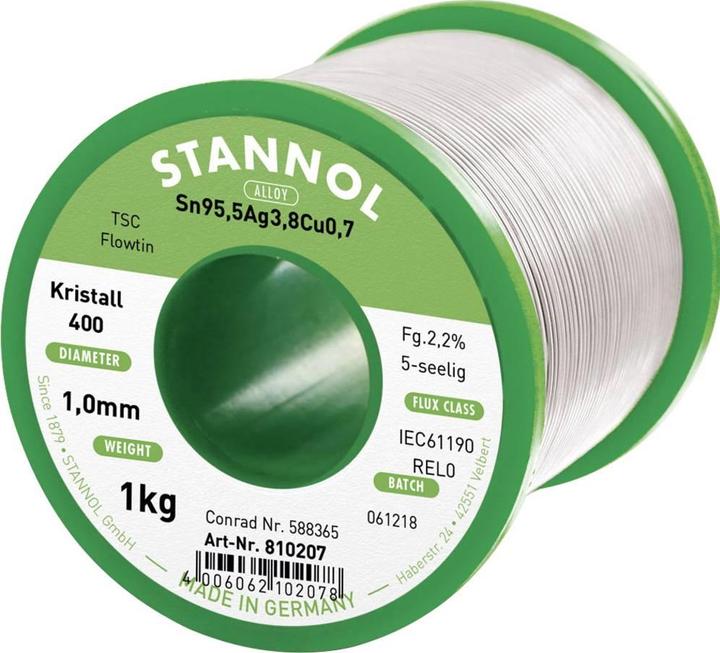Image du produit Stannol Étain de soudure, sans plomb Bobine Flowti (Souder)