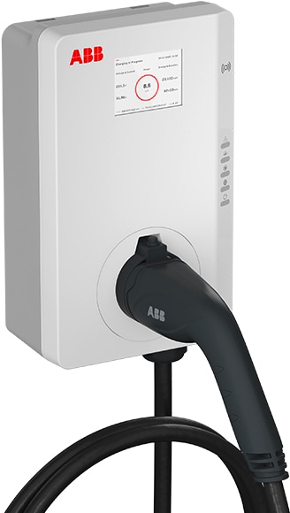 Actual product image ABB Terra AC Wall Charging Station (Type 2, 22 kW, 32 A, Type 2)