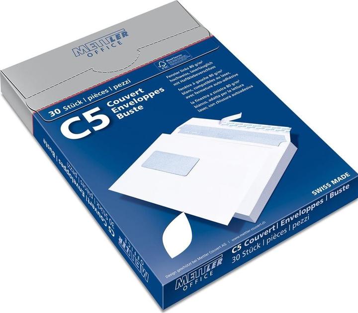 Image du produit Mettler Office Fenêtre de l'enveloppe (C5, 30 x)