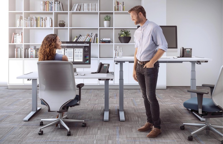 Produktbild Fellowes Tischplatte Levado 180 x 80 cm, Weiss (180 x 80 cm)