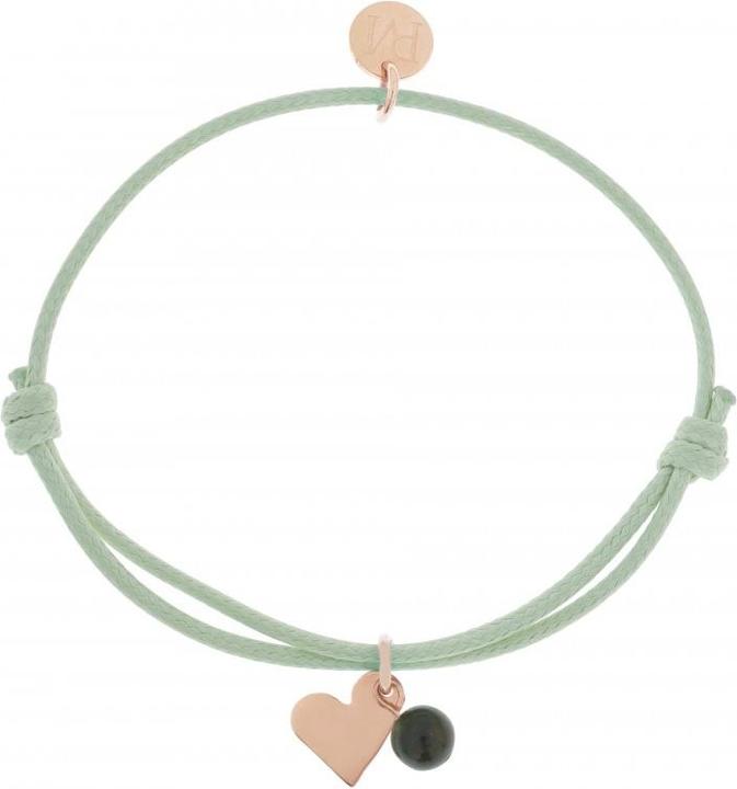 Image du produit Proud MaMa Bracelet Mea, menthe/ agate de mousse (Agate de mousse, Pierre de lune, Quartz rose)