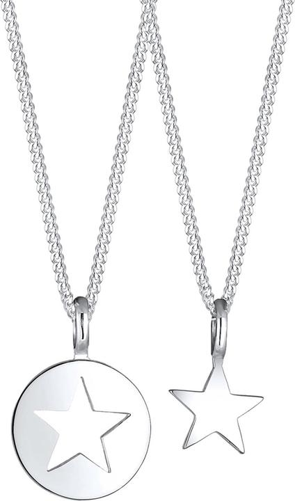 Produktbild Elli Mutter Kind Set Stern-Anhänger Cut Out Design (Sterling Silber, 45 cm)
