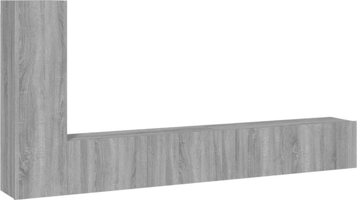 Immagine prodotto vidaXL 3-tlg. TV-Schrank-Set Grau Sonoma Holzwerkstoff,Farbe: Grau (100 x 30 x 30 cm)