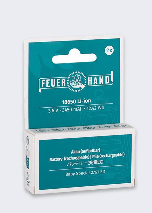Actual product image Feuerhand Akku 18650 für Baby Special 276 LED 2er Set (2 pcs., 18650, 3.45 mAh)