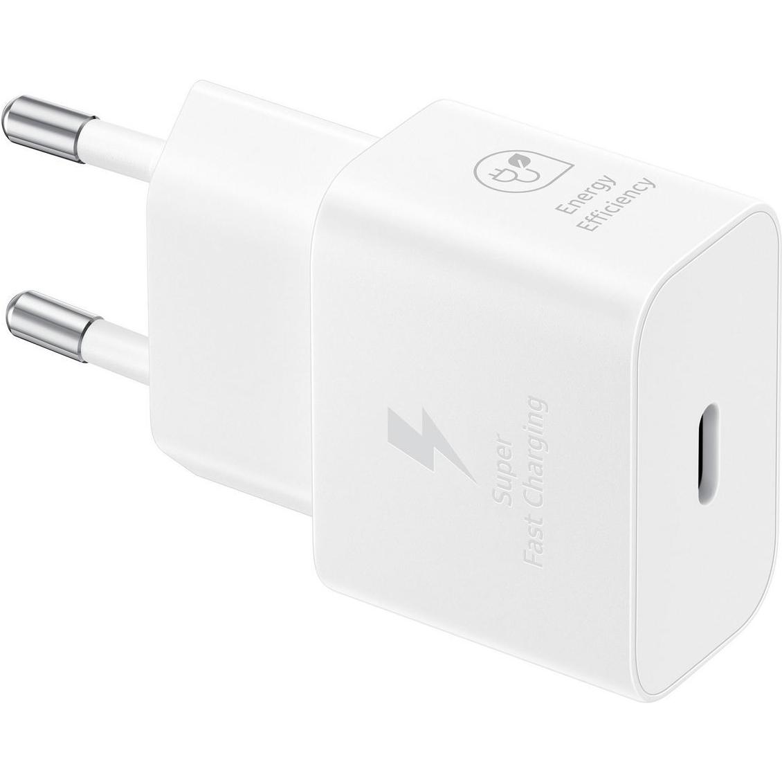 Samsung 25W Power Adapter White (25 W), Caricatore USB, Bianco