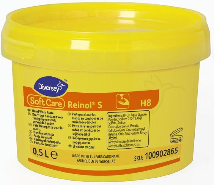 Produktbild Reinol Diversey 100902865 Soft Care S, Handwaschpaste mit natürlichem Reibemittel, 0,5 L (500 ml)