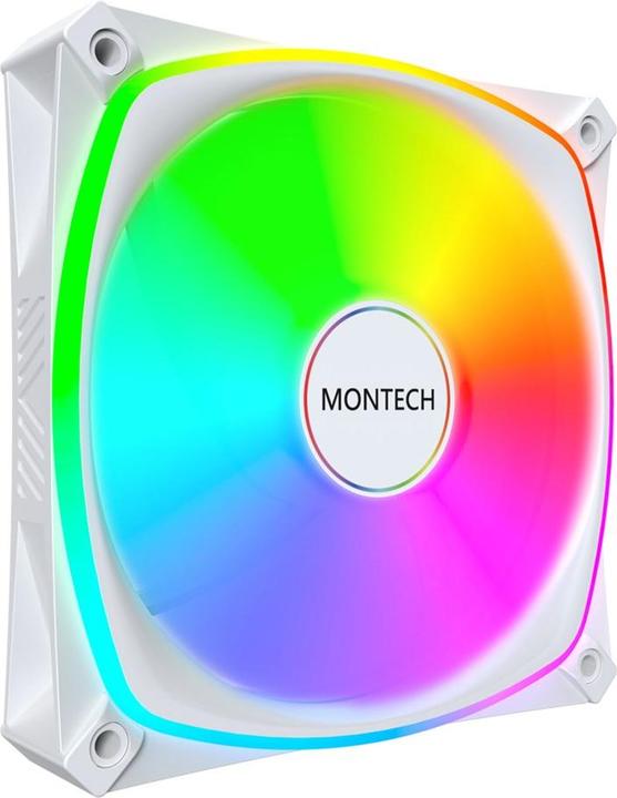 Immagine prodotto Montech AX120 PRO PWM Lüfter, ARGB - 3er-Pack, 120mm, weiss (120 mm, 3x)