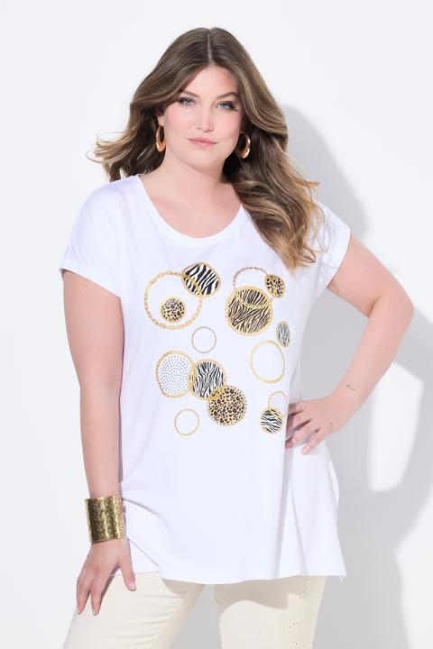 Produktbild Miamoda T-Shirt, A-Linie, Kreise mit Glitzer (48)