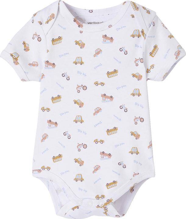 Actual product image Vertbaudet Bio-Kollektion: 5er-Pack Baby Kurzarm-Bodys in Geschenkbox (98, 92)