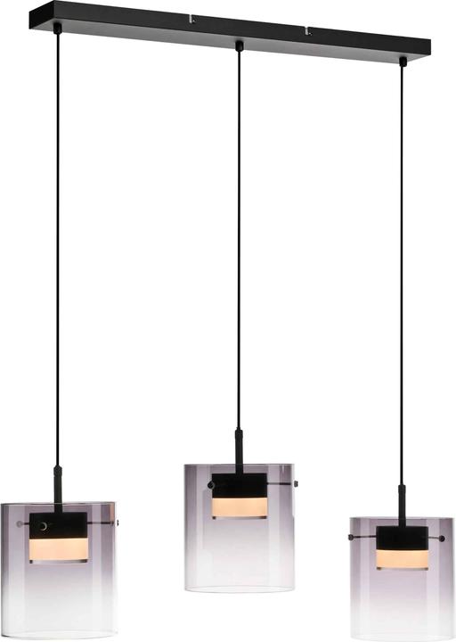 Actual product image Just Light LED-Pendelleuchte 14043-18, 7,5W, 800lm, 3000K, schwarz (800 lm)