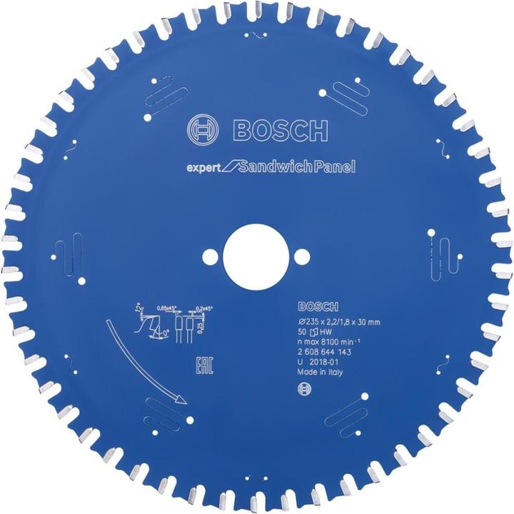 Produktbild Bosch Professional Zubehör Kreissägeblatt Expert for Sandwich Panel, 355 x 30 x 2,6 mm, 80