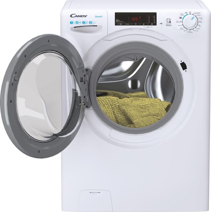 Produktbild Candy Smart CSS4127TWR3/1-11 Frontlader 7Kg Waschmaschine (7 kg, Links)