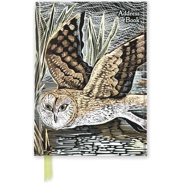 Thumbnail - Browntrout Verlag, Heft + Block, Adressbuch DIN A5: Angela Harding, Sumpfeule (A5, Liniert, Harter Einband)