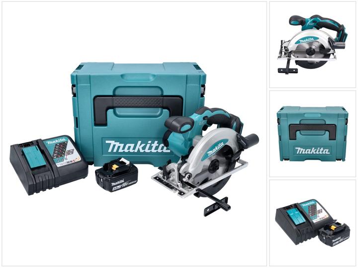 Produktbild Makita DSS 610 RMJ Akku Handkreissäge 18 V 165 mm + 2x Akku 4,0 Ah + Ladegerät + Makpac