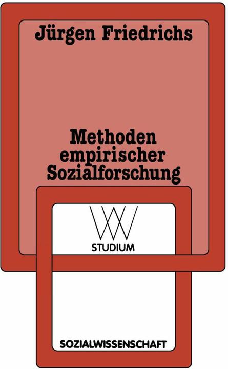 Produktbild Methoden empirischer Sozialforschung (Deutsch, Jürgen Friedrichs, 1990)