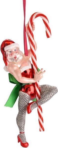 CreaDiva Hänger Santa mit Zuckerstange (1 -parte)