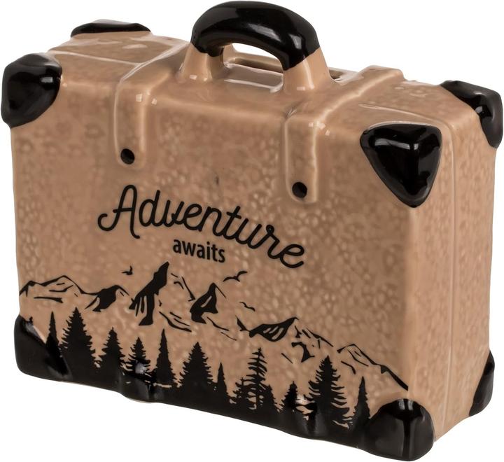 Out of the blue Valigia salvadanaio in ceramica 15x6x13cm