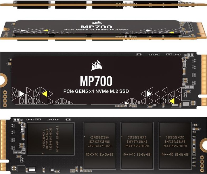 Actual product image Corsair MP700 (2000 GB, M.2 2280)