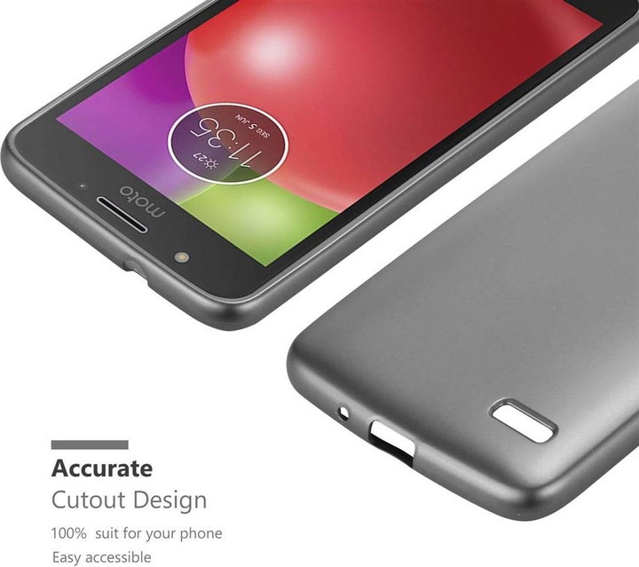 Produktbild Cadorabo TPU Matt Metallic Cover (Motorola Moto E4)