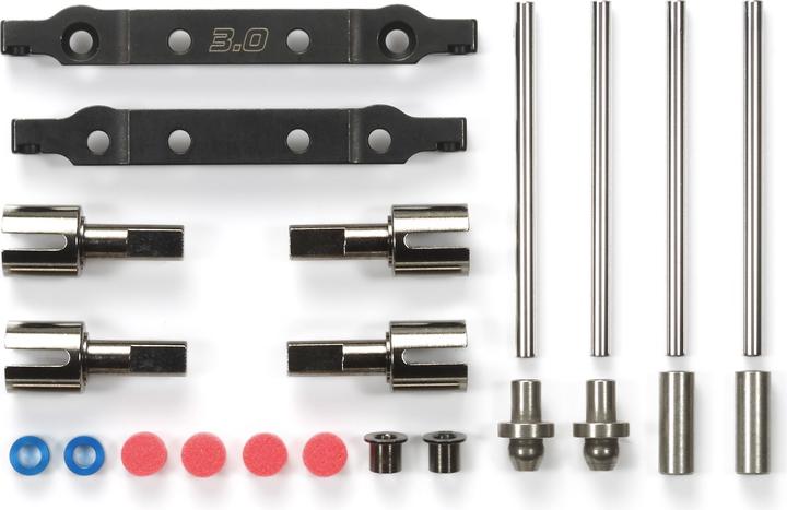 Tamiya TT-02-S Aufhängungsset vo./hi. Stahl