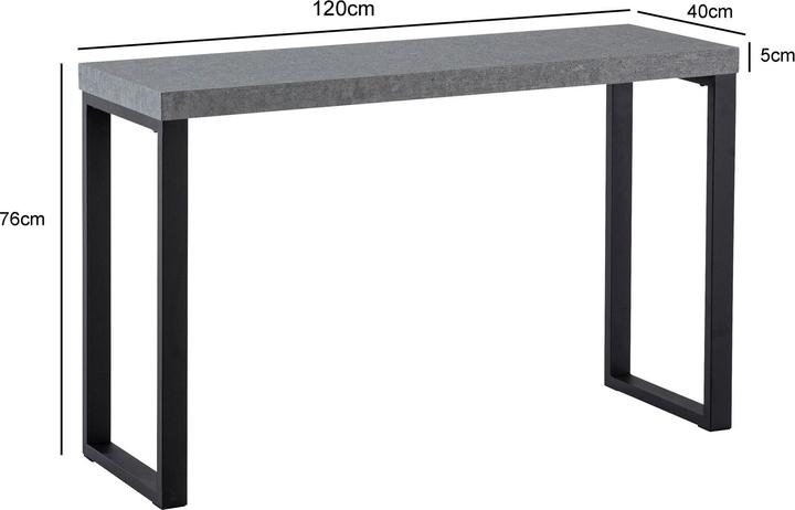 Produktbild Wohnling Beton-Optik (120 x 40 x 76 cm)