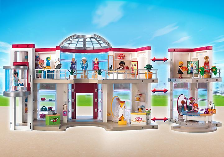 Produktbild Playmobil Shopping-Center mit Einrichtung (5485, Playmobil City Life)