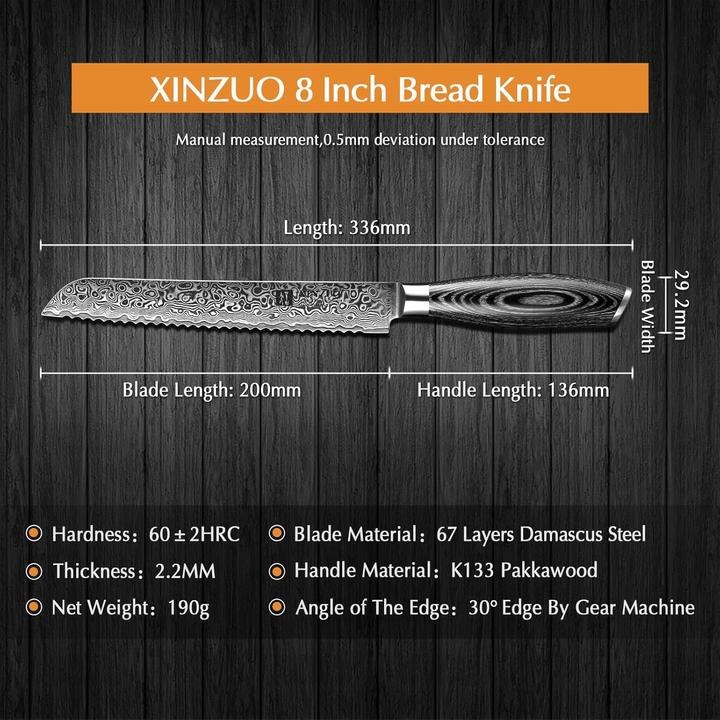 Produktbild Xinzuo Brotmesser (20 cm)