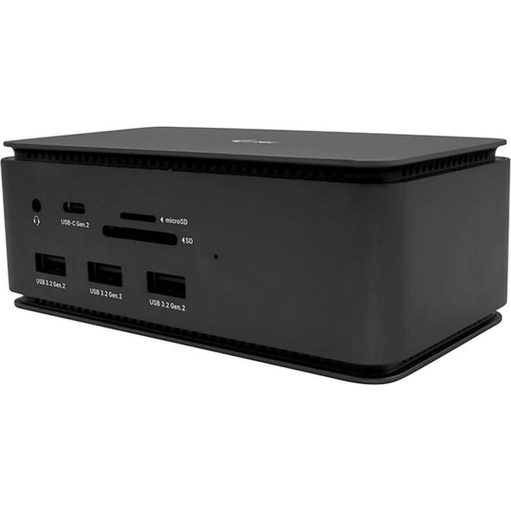 i-tec Usb4dual4kdockpd (USB-C, 9 Ports), Dockingstation + USB Hub, Schwarz