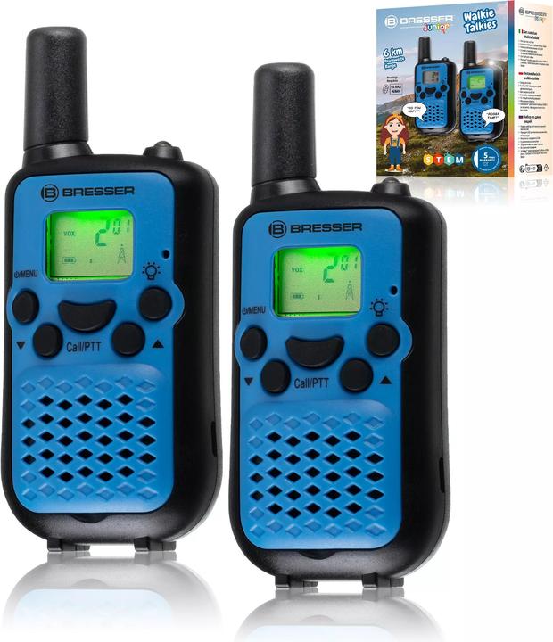 Image du produit Bresser Talkie-walkie, bleu (6 km)