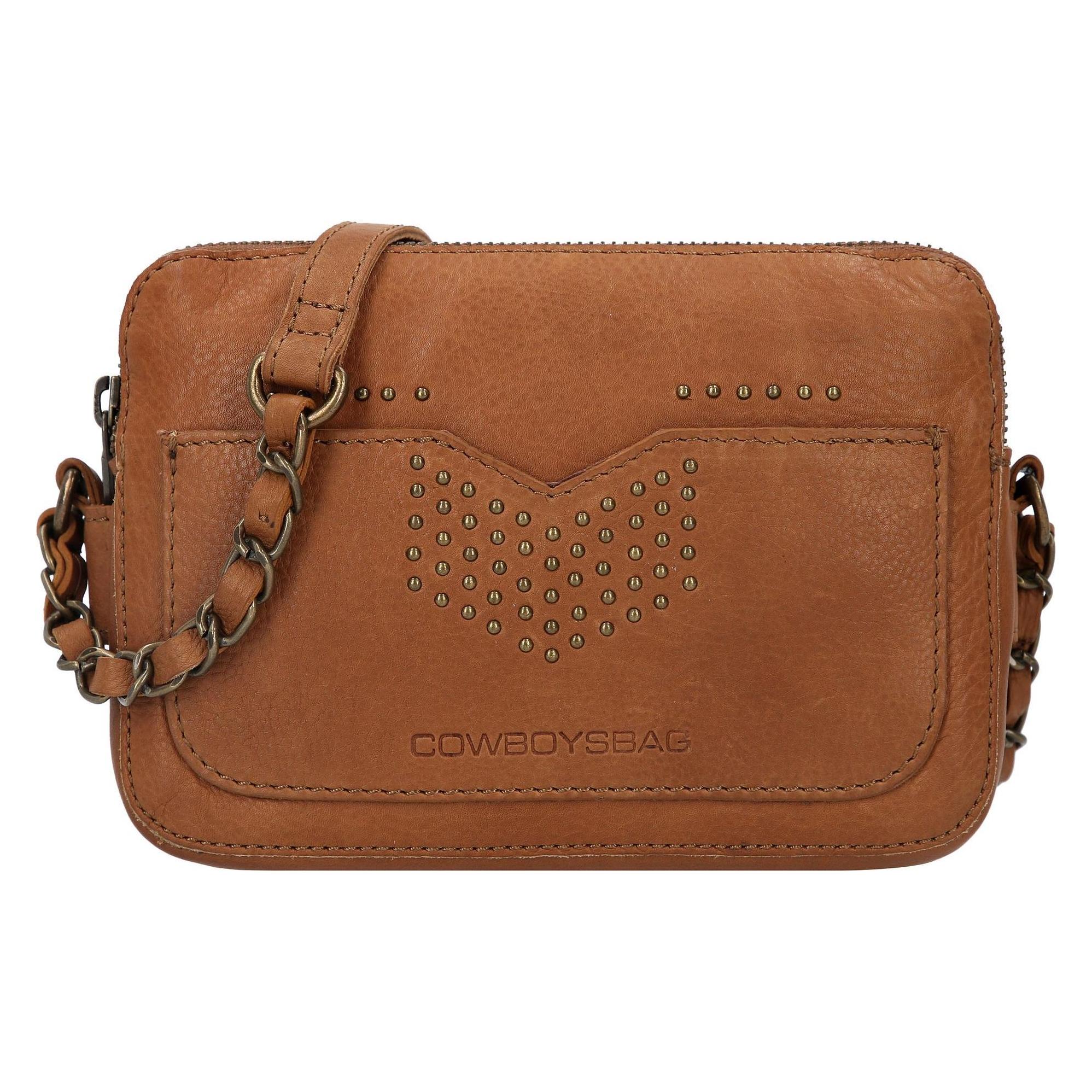 Cowboysbag, Damen, Handtasche, Lavish Minam Umhängetasche Leder 20 Cm, Braun