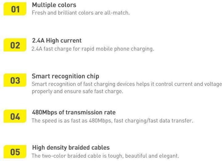 Produktbild Baseus USB A – USB C (2 m, USB 2.0, 100 W)