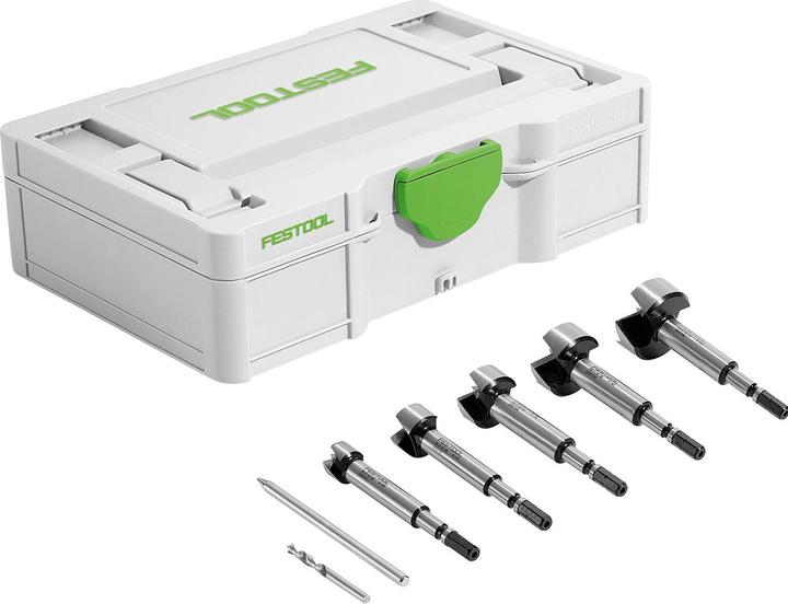 Actual product image Festool Forstner bit set SYS3 S 76-FB CE-SORT/5 (15, 20, 25, 30, 35 mm)