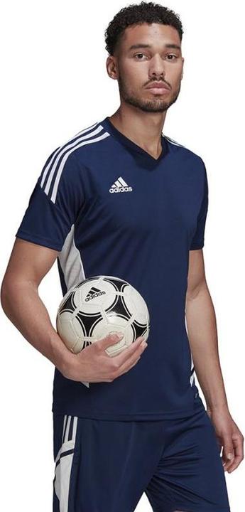 Immagine prodotto adidas Maglia Condivo 22 Uomo con scollo a V blu navy e bianco HA6291 (L) (L)