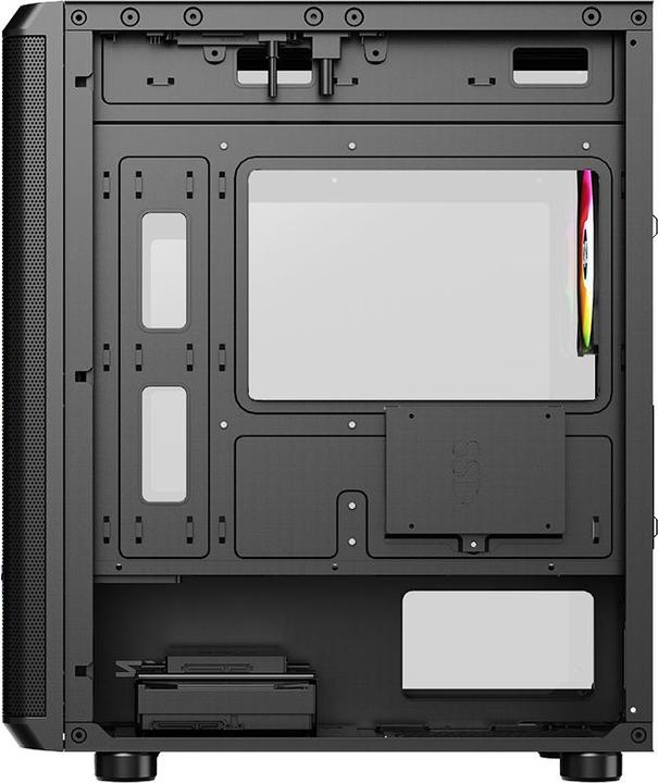 Actual product image xyz Torre Matx Airone 60 Mesh Lite Black (mATX)
