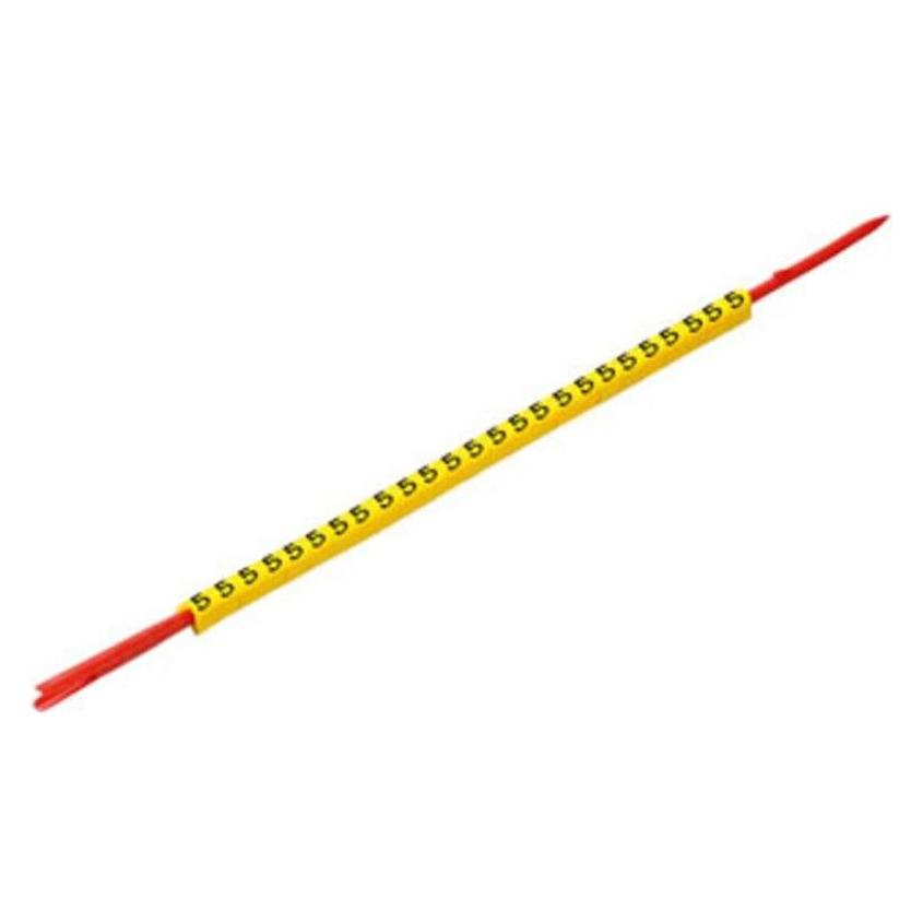 Weidmüller, Accessoires voor kabelaansluiting, Weidmller geleider marker met montage doorn CLI R 02-3 GE/SW L Inhoud: 10 stuks (0560001660)