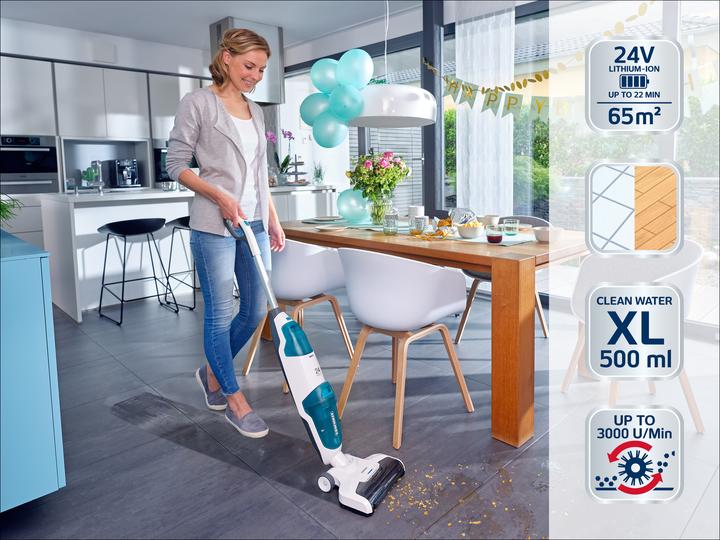Productafbeelding Leifheit Regulus Aqua PowerVac snoerloze stofzuigerset incl. accessoires (Stofzuigen + dweilen)