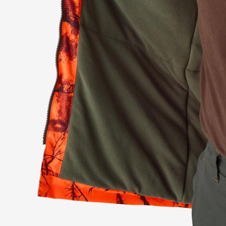 Produktbild Solognac Jagdjacke Regenjacke 100 warm geräuscharm Treemetic Orange