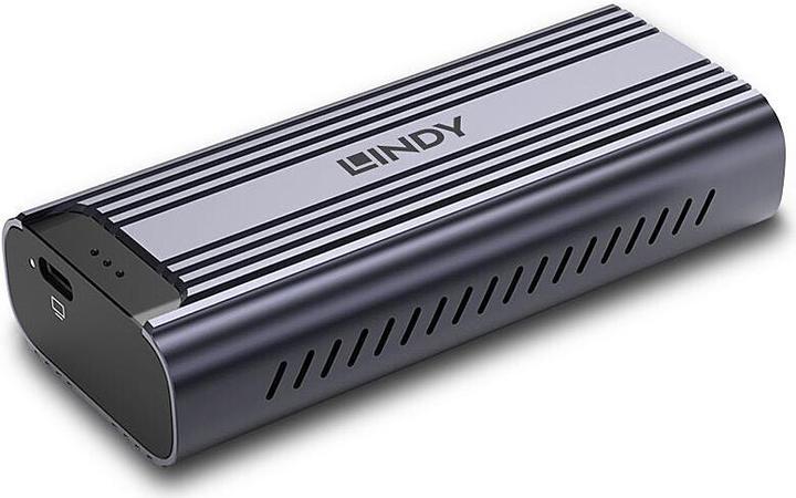 Lindy USB4 NVMe M.2 SSD GehÀuse (M.2 2260, M.2 2242, M.2 2280)