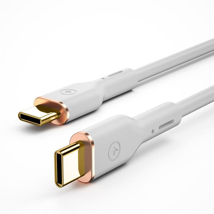 Image du produit Wiwu câble YQ02 USB-C - USB-C 100W 1,2m blanc (USB 3.2 Gen 1, 100 W)