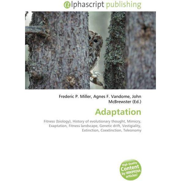 Adaptation, Fachbücher von Agnes F. Vandome, Frederic P. Miller, John McBrewster