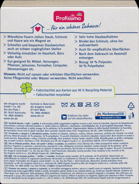 Produktbild dm Profissimo Staubwedel mit Bezügen, Set: 1 Griff + 3 Bezüge (3 Stk.)