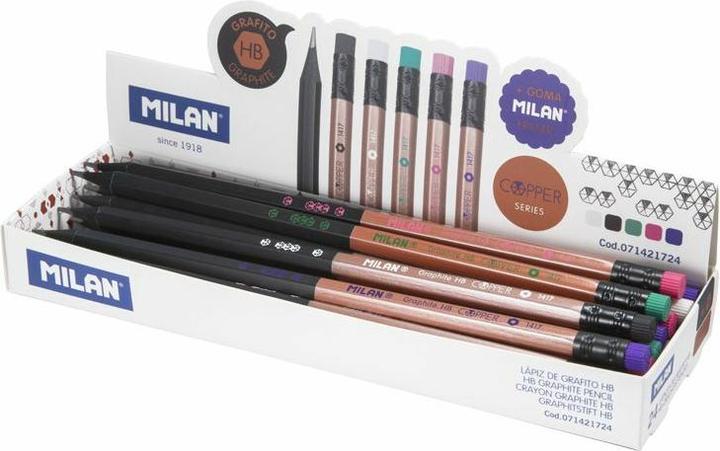 HB-Sechskantstift mit Radiergummi Cooper (24 Stück) (2.20 mm, HB, 24 x)