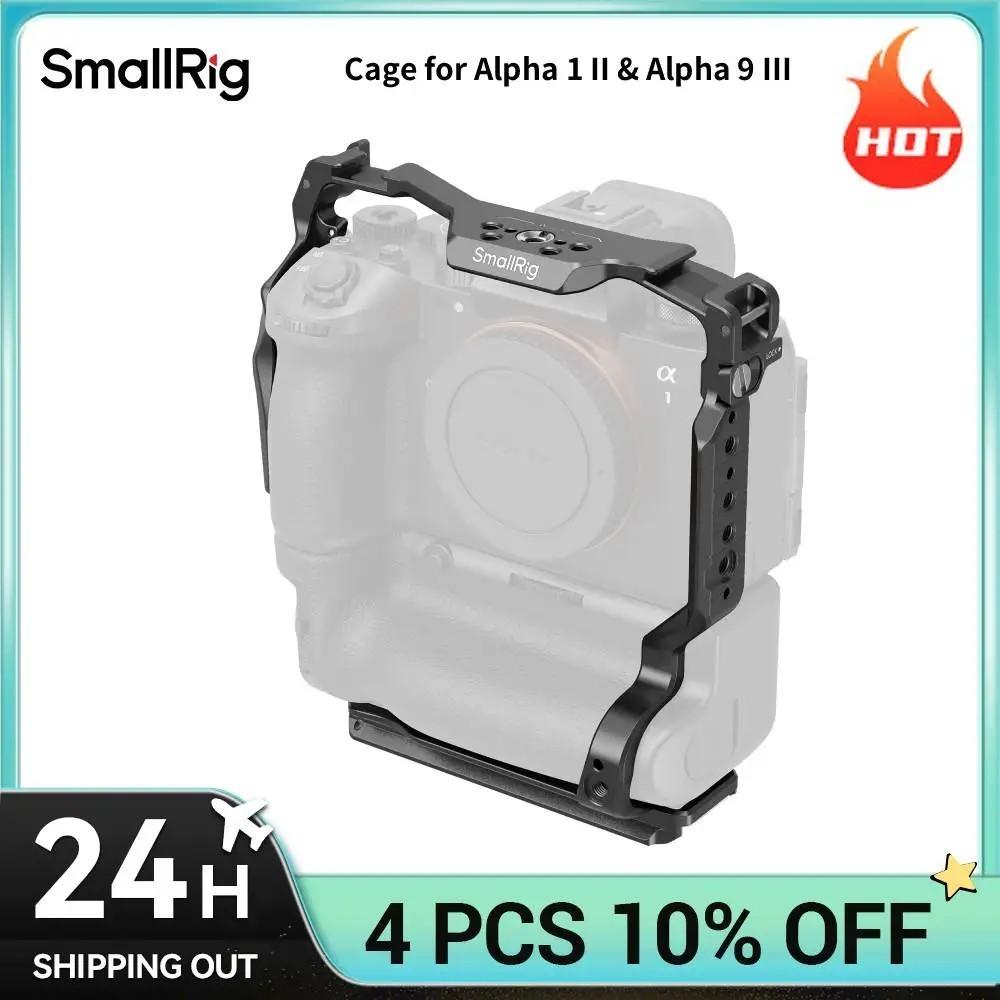 SmallRig 5908 Cage for Alpha 1 II & Alpha 9 III with Vertical Grip VG-C5 (Gabbietta), Accessori video, Nero