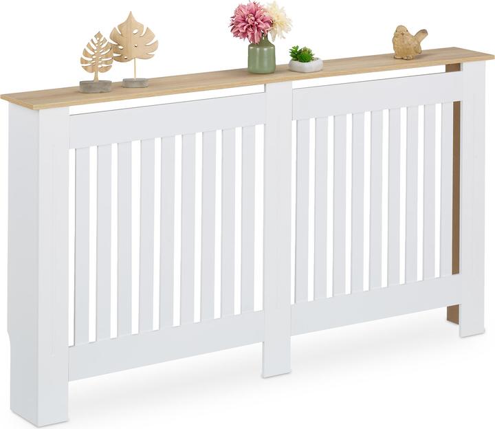 Relaxdays HeizkÃ¶rperverkleidung mit Lamellen