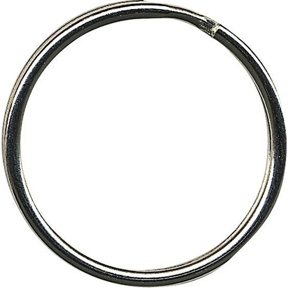 Alco, Schlüsseltresor + Schlüsselschrank, Schlüsselring 30mm Metall glanzvernickelt silber 100 St./Pack.