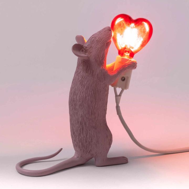 Image du produit Seletti Mouse Lamp Love "Step" lampe de table (E14)